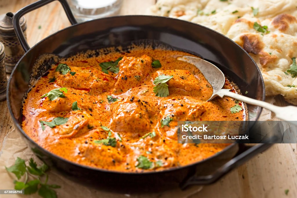 butter chicken curry with tender chicken breast, cream, butter & honey